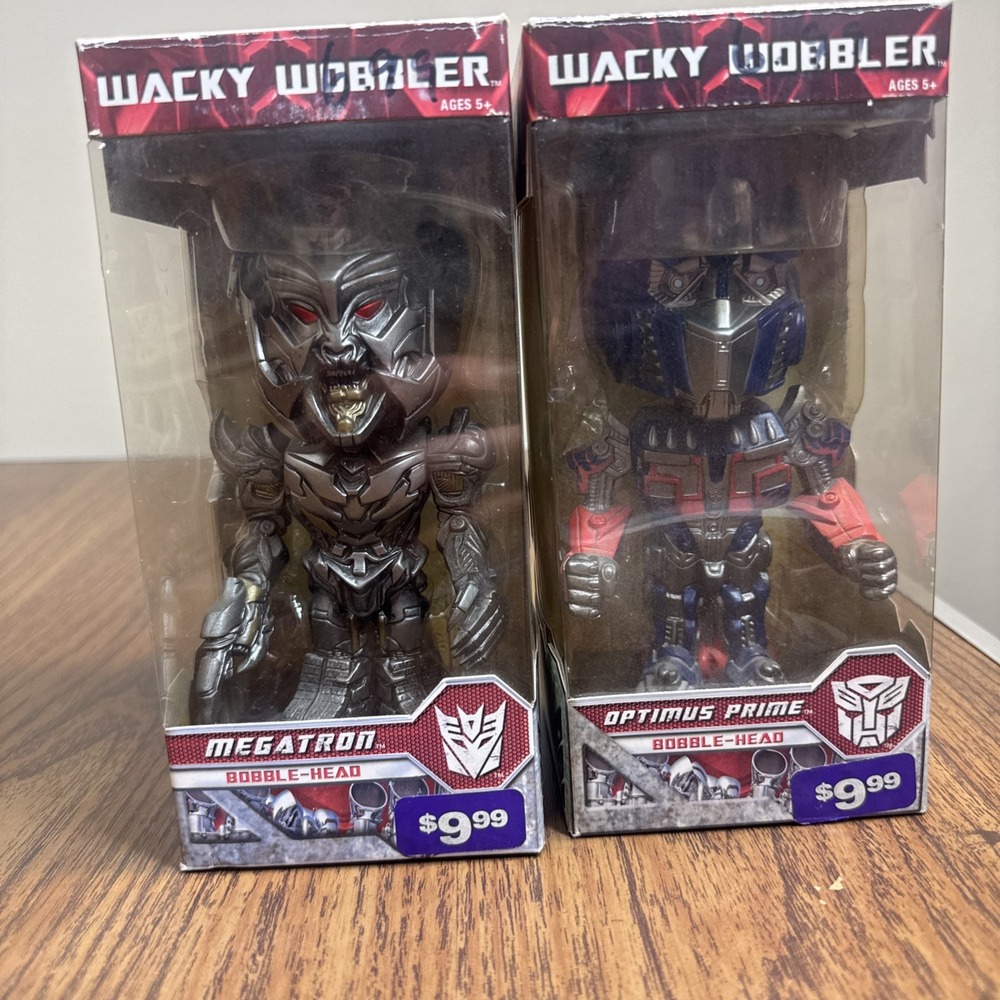 Transformers Wacky Wobbler Optimus Prime And Megatron 2009 Lot Of‎ 2 New In Box